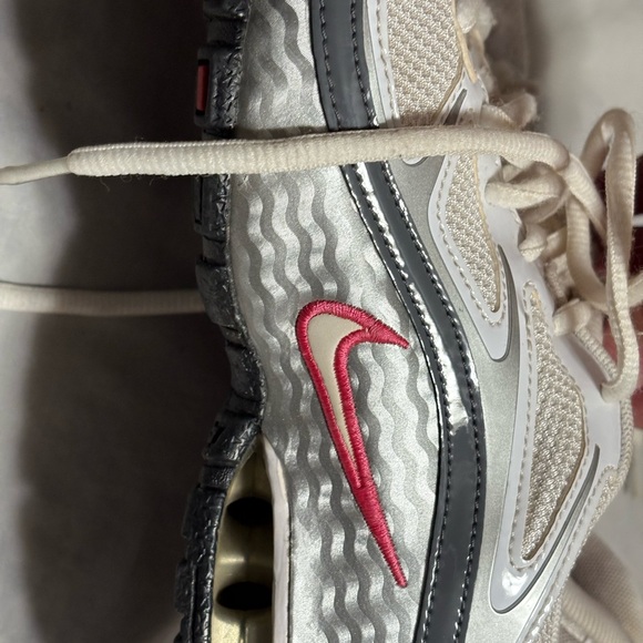 Nike Shoes - Nike White and Silver Sneakers
